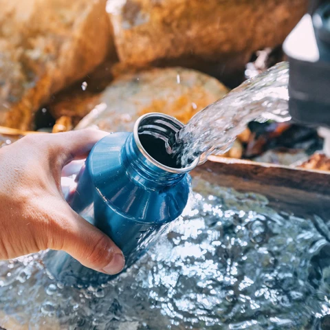 Clean refreshing daily hydration and pure water bottle